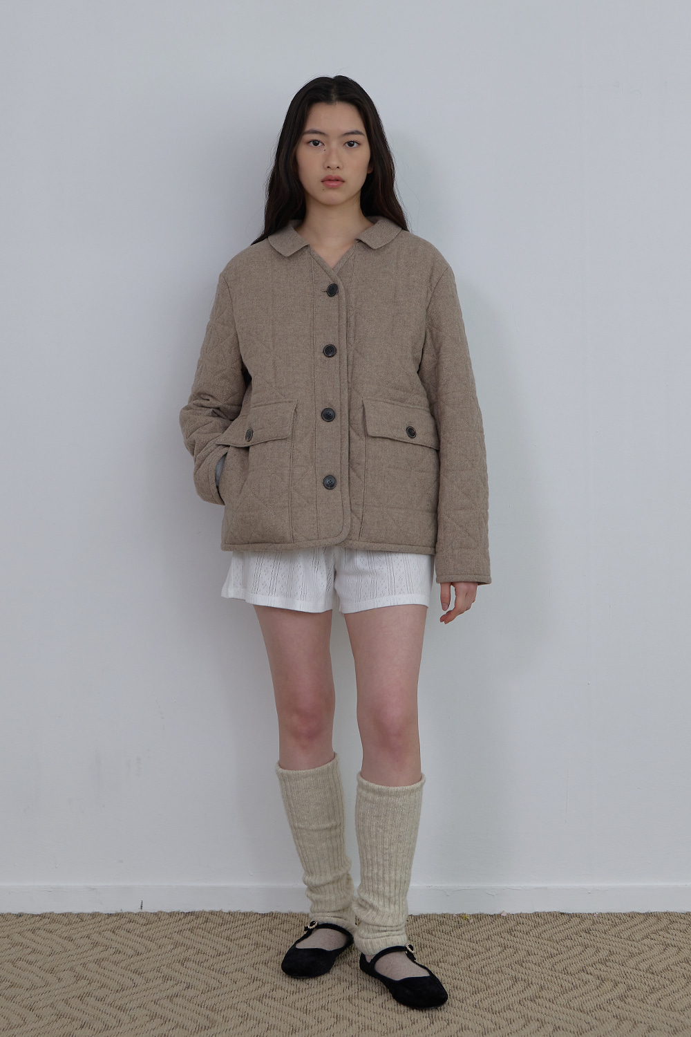 [Brown] Wool Cashmere blended Socks