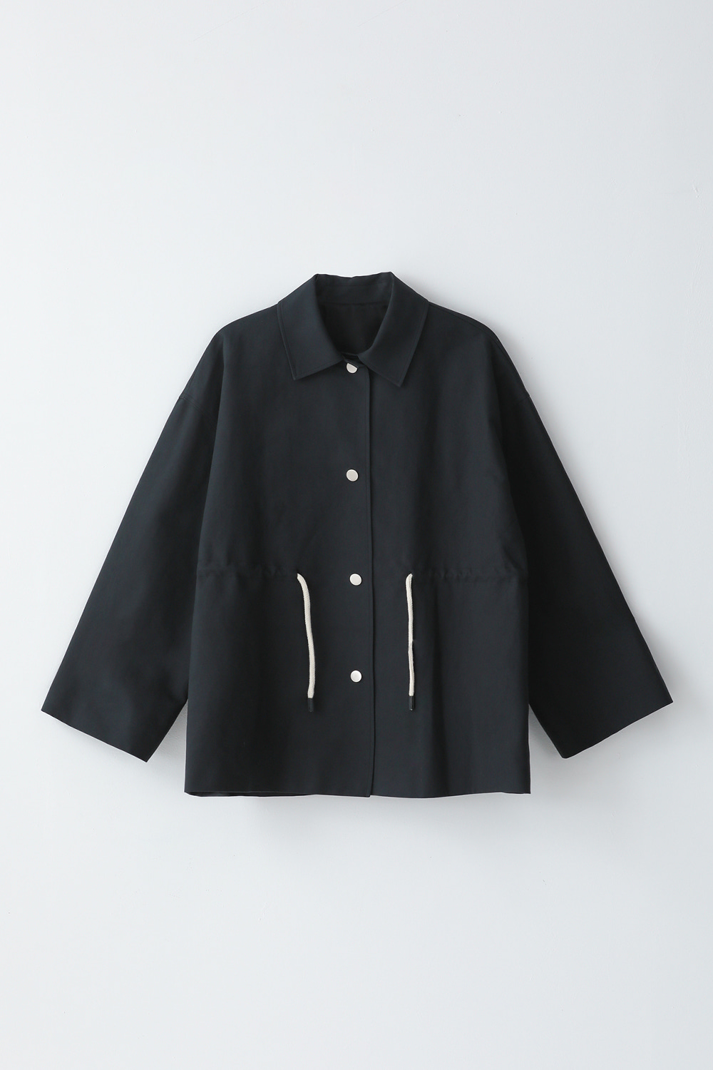 [Black] String Half Coat